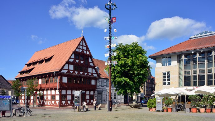 Foto des Marktplatzes von Gifhorn. ©Frank Bierstedt